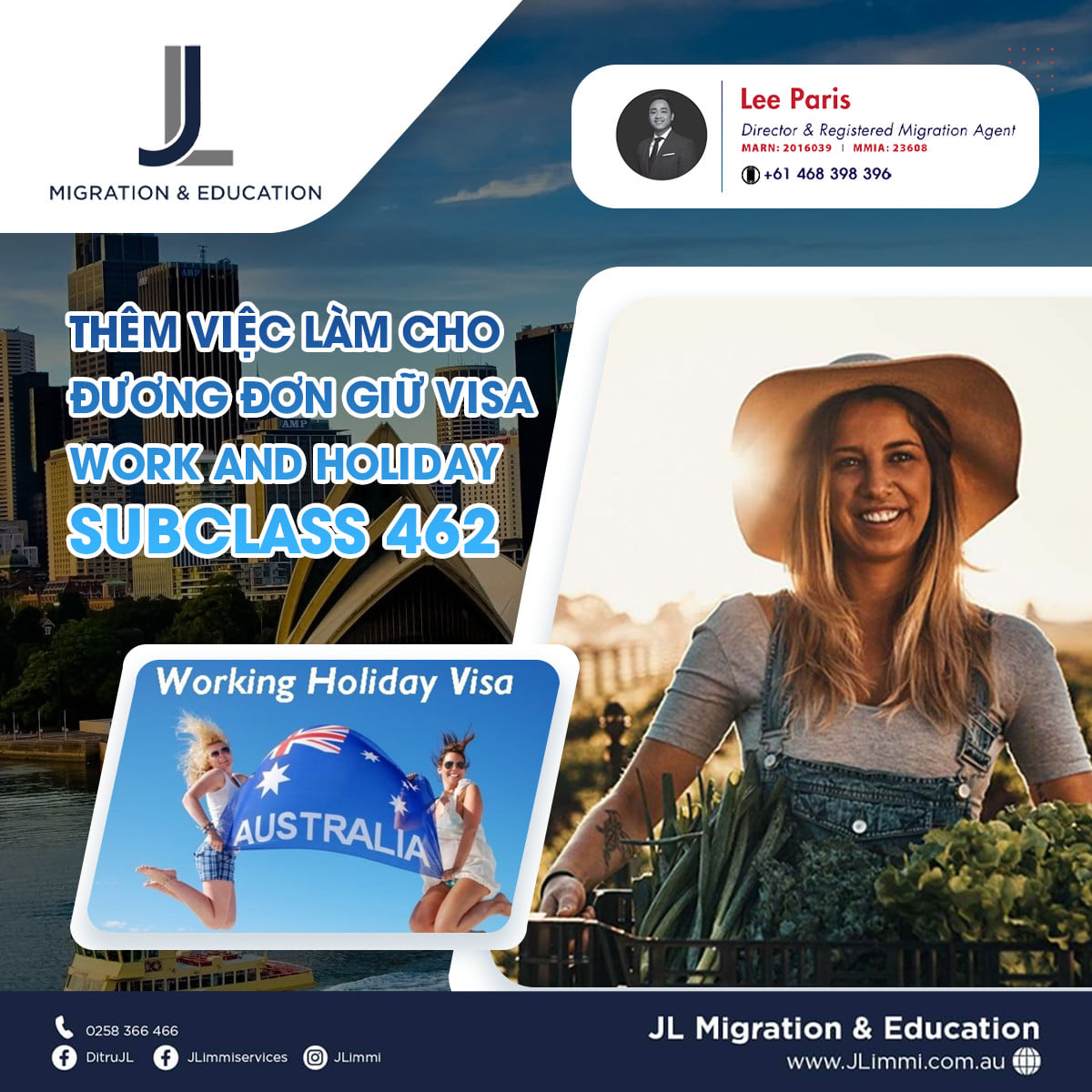 Thêm nhiều lựa chọn công việc cho đương đơn giữ Visa Work & Holiday Subclass 462 Thêm nhiều lựa chọn công việc cho đương đơn giữ Visa Work & Holiday Subclass 462
